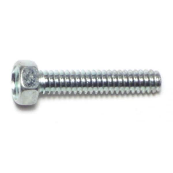 Midwest Fastener #10-24 x 1 in Slotted Hex Machine Screw, Zinc Plated Steel, 20 PK 65565 - main